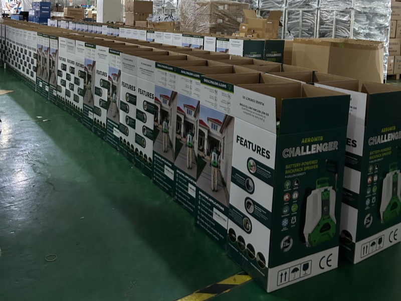 Bulk elektriske rygsæksprøjter sendt til USA for markedsudvidelse